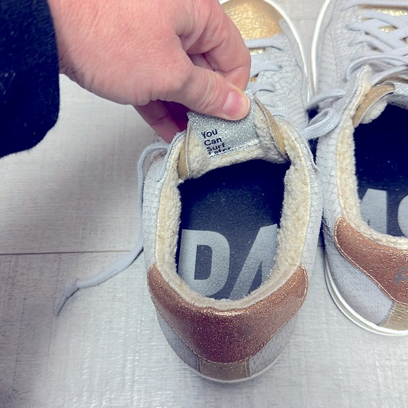 P448 Sneakers John Low Top in Bristol Gold Sherpa Lining size 38 (7.5/8) - Picture 4 of 5